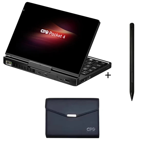 【Hot Sale】GPD Pocket4 2026 Latest AMD AI 9 HX 370/8840U 64GB 2TB NVMe 8.8" 2560×1600 144Hz 2-in-1 Laptop Tablet Palm Size MiniPC