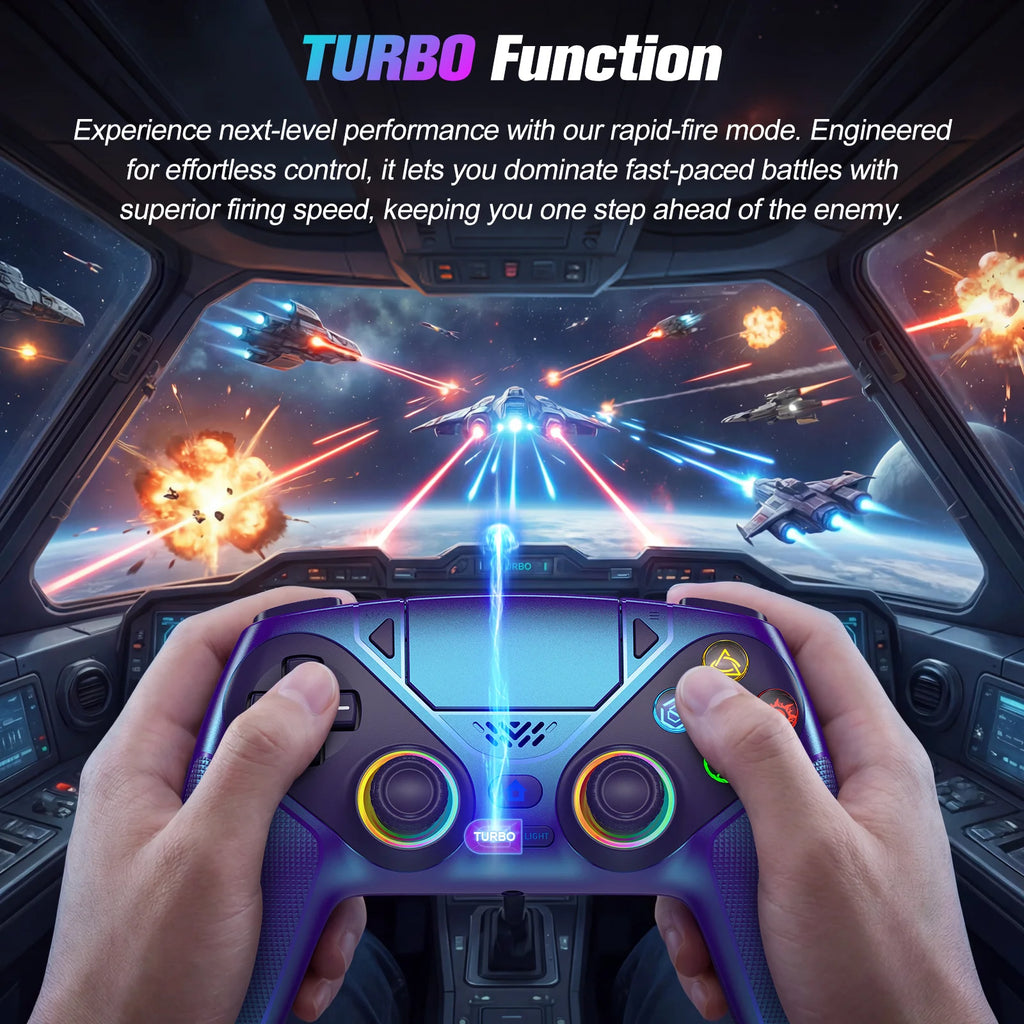 Bluetooth Gamepad For Playstation 5 Wireless Controller PS5 Console Gaming Controller  With Turbo Dual Sense Vibrate Programming