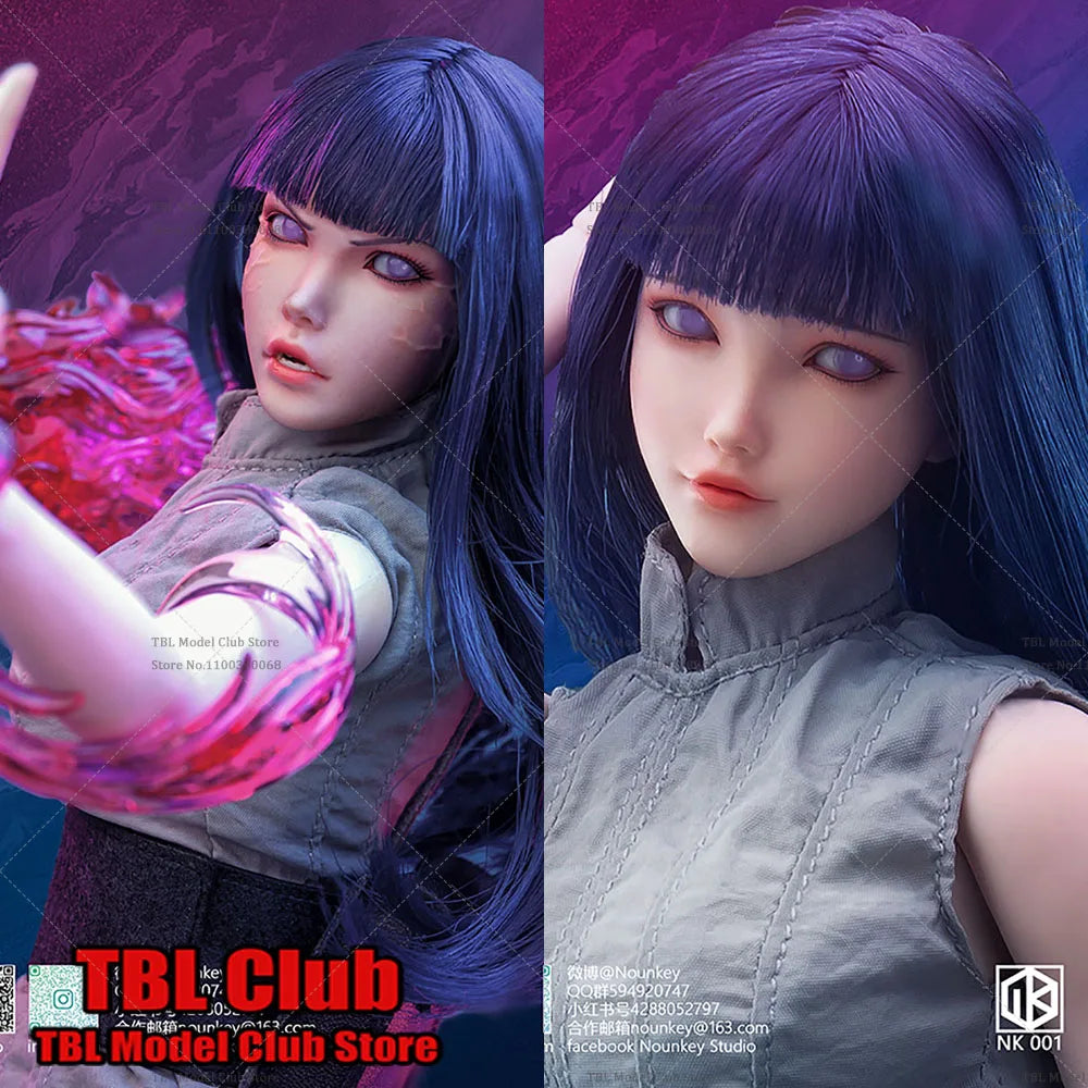 In Stock Nounkey Studio NK001 1/6 Scale Cosplay NARUTO Female Ninja Hyūga Hinata 12Inch Soldiers Action Figure Collection