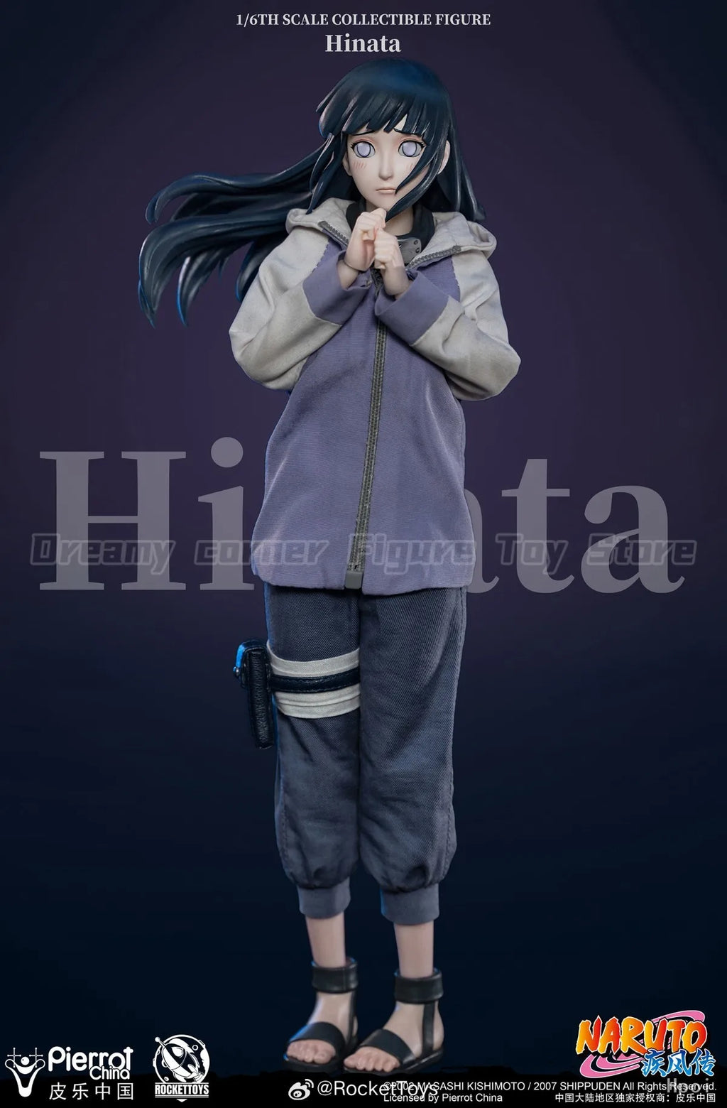 【In Stock】RocketToys ROC-006 NARUTO Shippuden Hyuuga Hinata 1/6 Action Figure