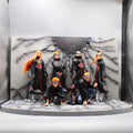 37cm Naruto Akatsuki Figure 6 Pcs/Set Uchiha Itachi Madara Konan Hidan Ninja Super Anime Scene Figurine Decoration Model Toys