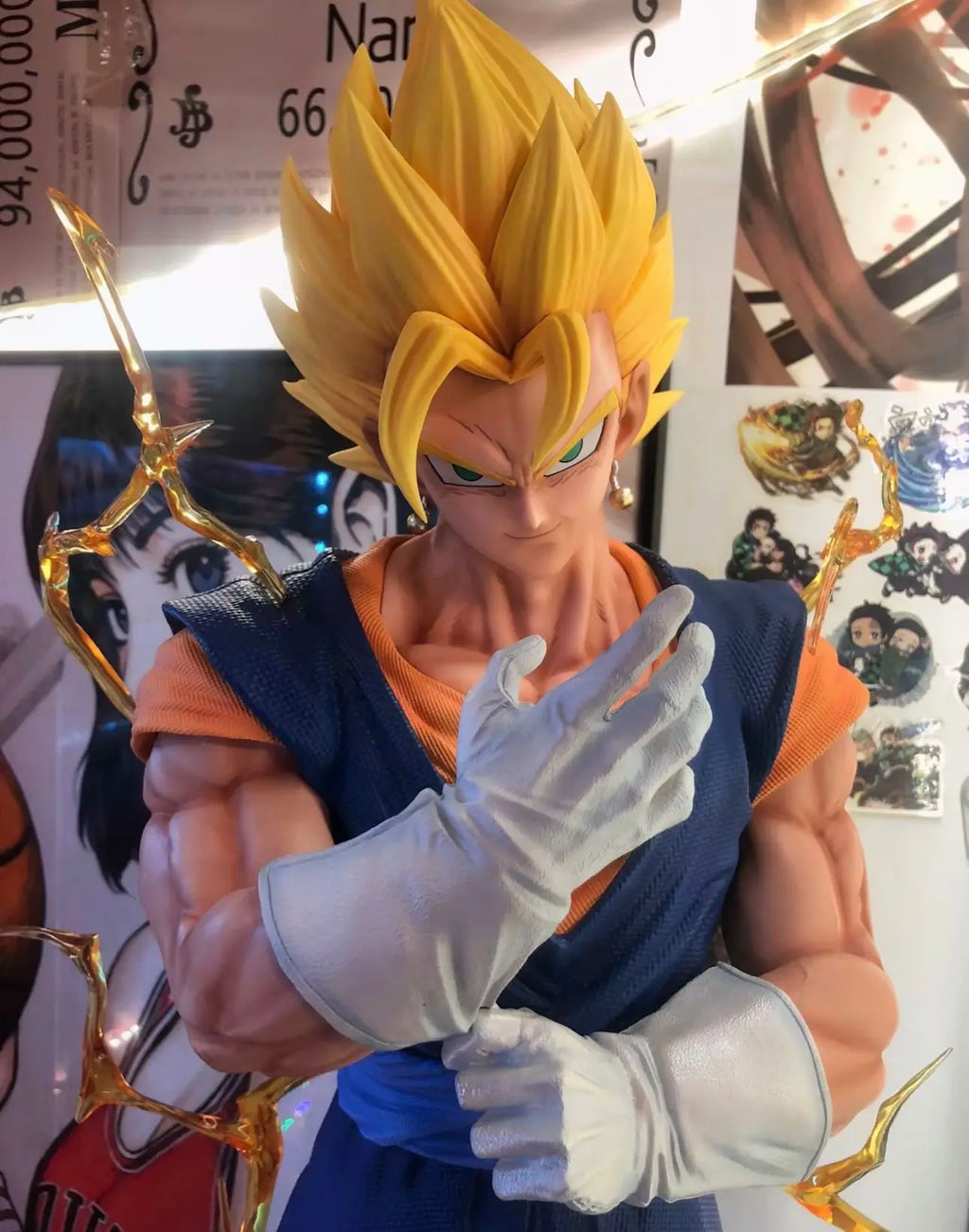 82cm New Dragon Ball Anime Figure Vegetto Peripheral Resin Model Collect Statue Desktop Decoration Ornaments Birthday Gifts Toys