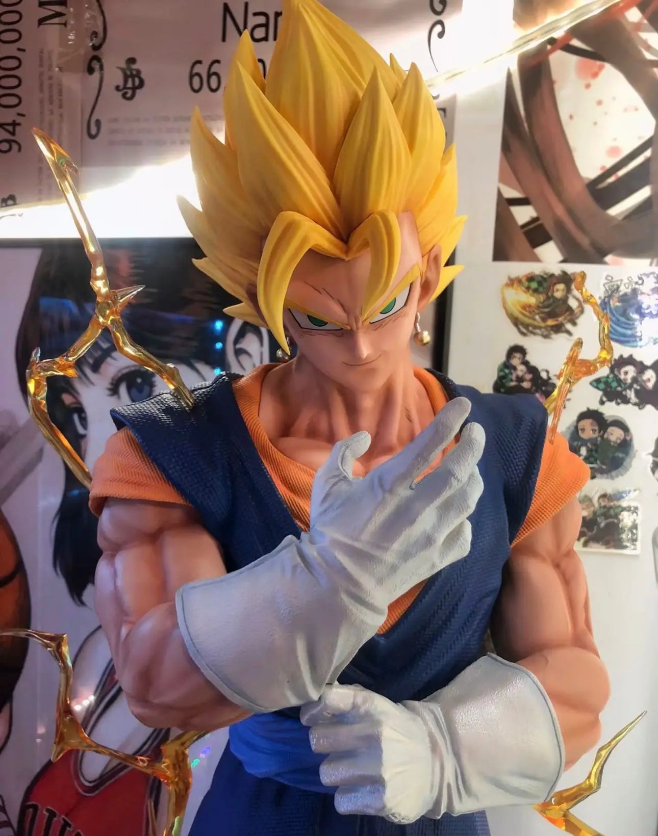 82cm New Dragon Ball Anime Figure Vegetto Peripheral Resin Model Collect Statue Desktop Decoration Ornaments Birthday Gifts Toys