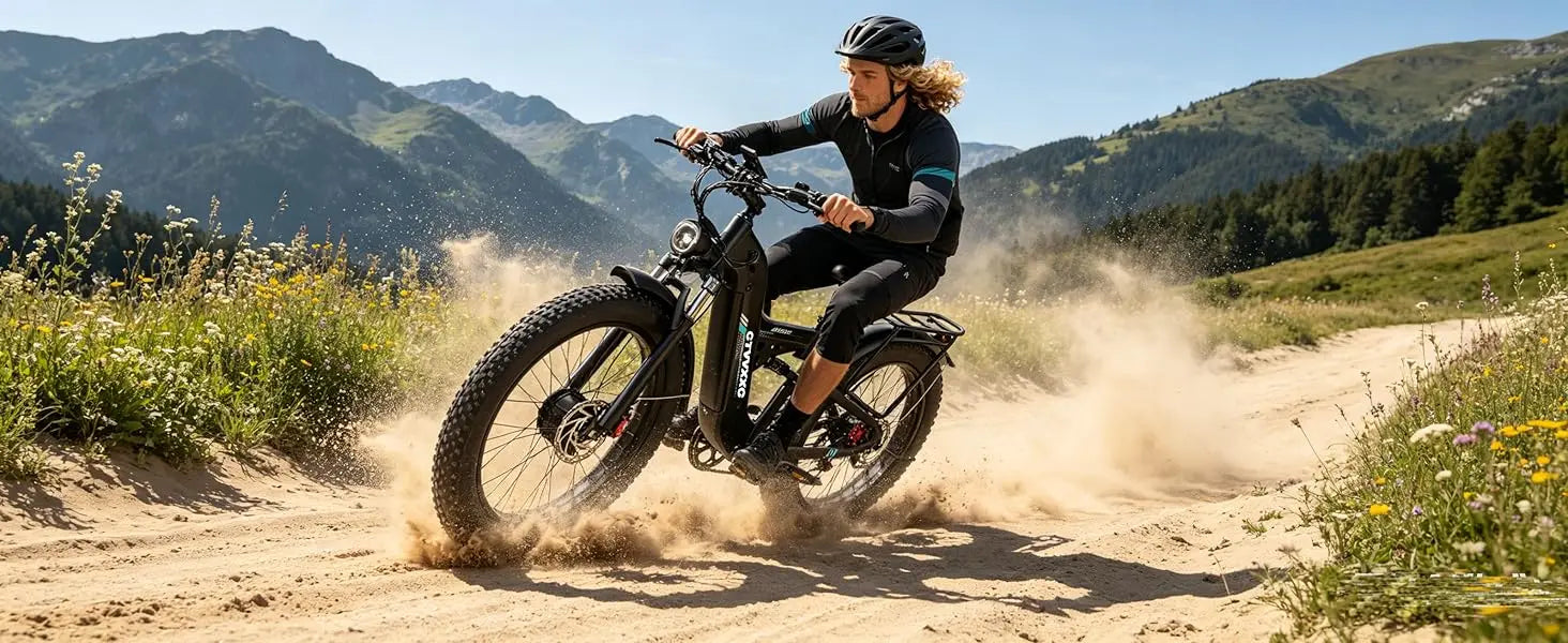 8000W Dual Motor Electric Bike for Adults, Ebike 55 MPH, 52V 30AH, E-Bike 120Miles, 26'' Fat Tire All Terrain E Bike for Men Wom