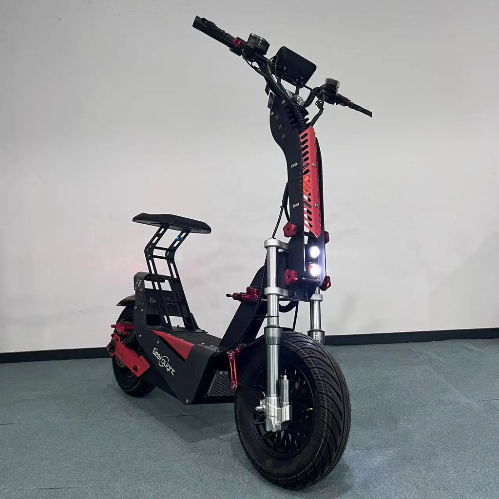 NFC Start 72V 15000W 150A 180A Fast Speed 110-140KM 70-90Mile Electric Scooter 16 Inch Fat Tire E Scooters with Steering Damper