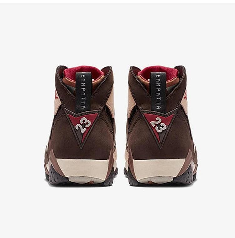 Nike Authentic Men's Air Jordan 7 x Patta Graffiti Sports Basketball Shoes AT3375-200