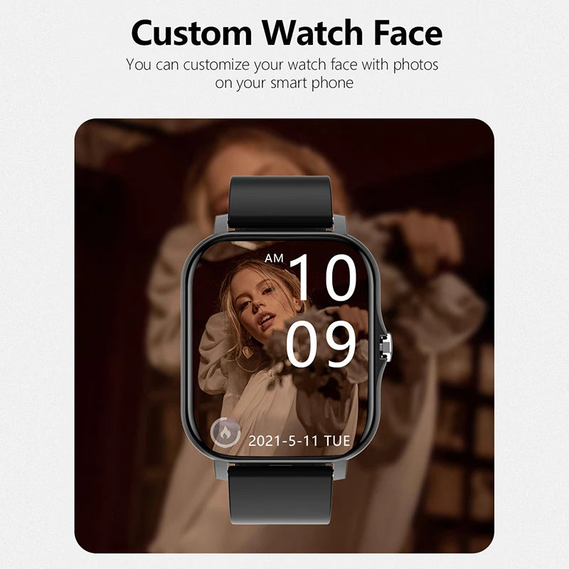Sport Smart Watch Fitness Clock Health Monitor Waterproof Smartwatch Bluetooth Call Watches for Men Women IOS Android Phone 2025