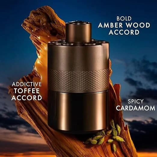 Wanted Eau de Toilette - Vibrant & Irresistible Mens Cologne - Woody, Citrus & Spicy Fragrance - Fresh Notes of Cardamom Azzaros
