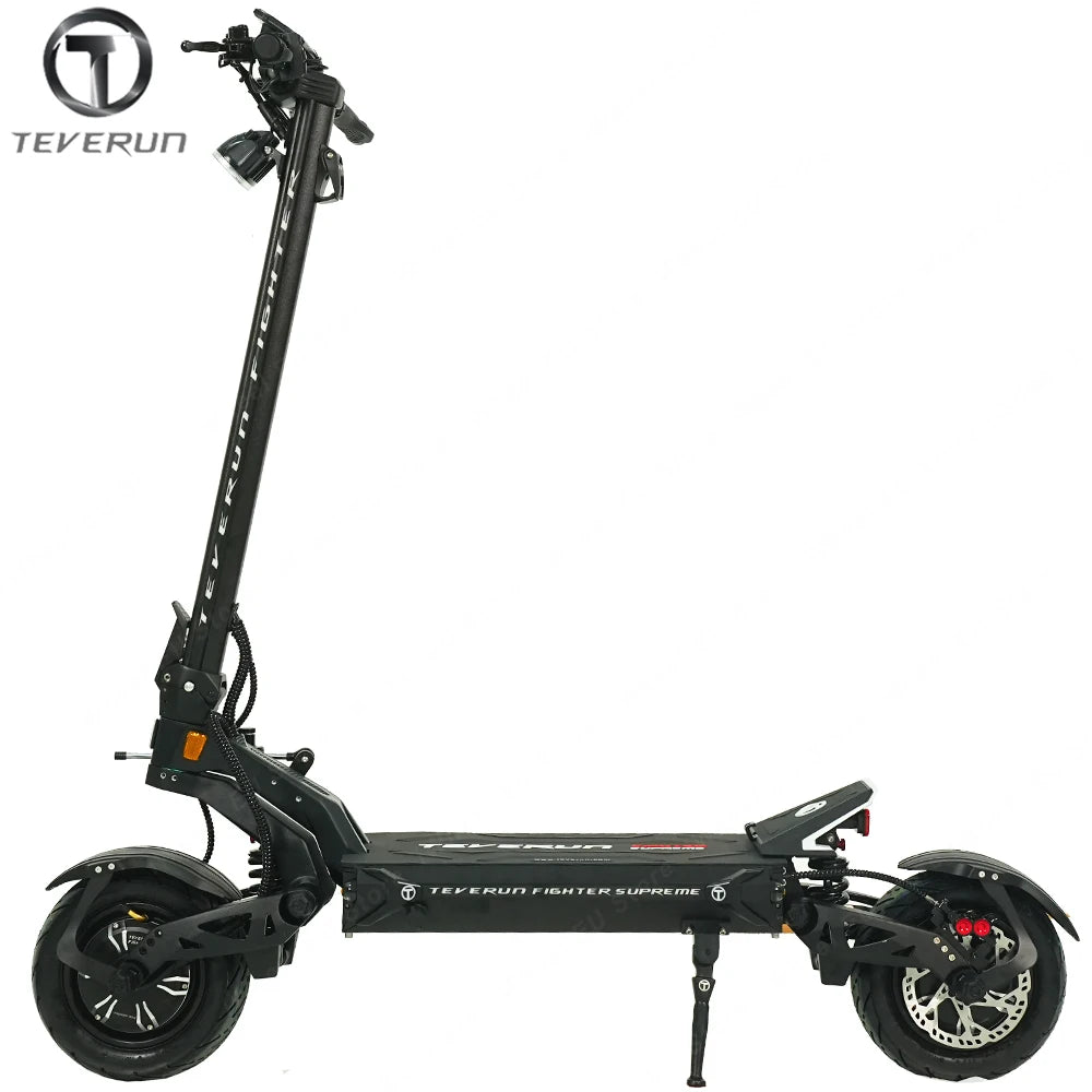 Original Teverun Fighter Supreme Ultra 72V 60Ah Battery New 4inch TFT Display Top Speed 105km/h Teverun Electric Scooter
