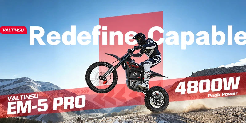 EM5 PRO 4000W Geared Motor Off-Road 60V Electric Dirt Bike All Terrain Ebike Electric Motorcycle
