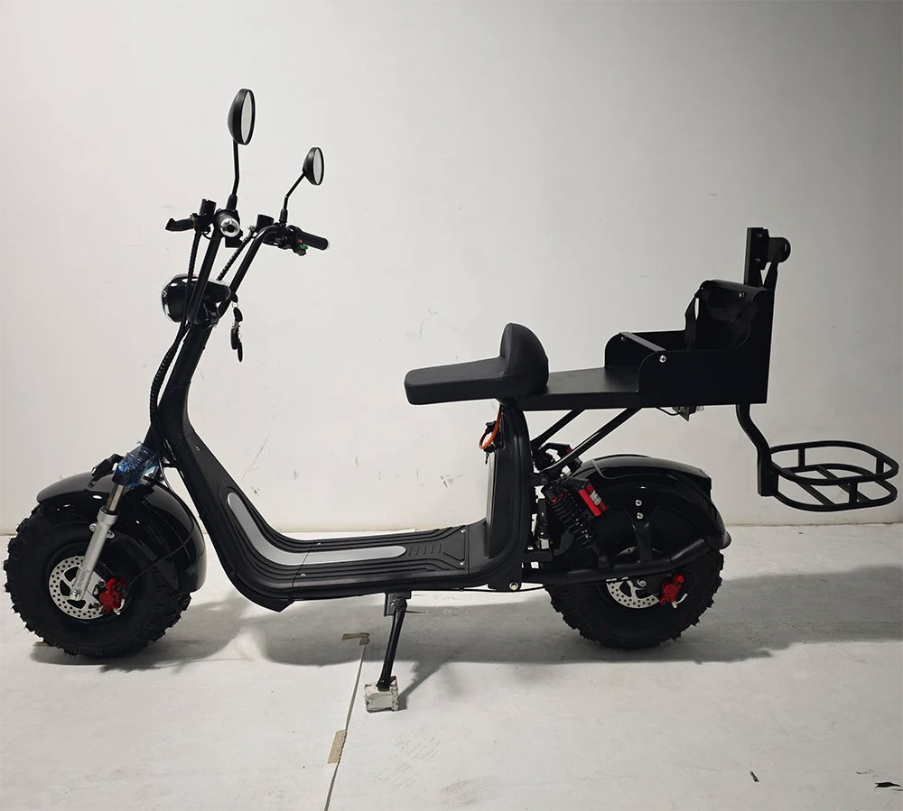 ZAIQU  Citycoco Removable Battery Electric Scooter Golf Bag 2 Wheel Fat Tire Electric Scooters Powerful Adult 1500w 2000w E Scoo