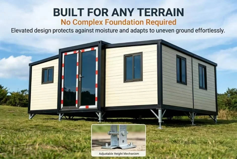 Customized Folding House 3-Bedroom Prefabricated House Compliant with Australian Standards Mobile Luxury Container House