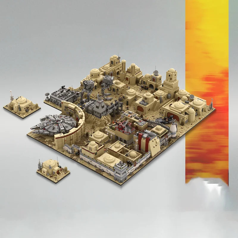 Star Movie Model Moc Building Bricks Modular Spaceport Model Technology Blocks Christmas DIY Toy Construction Gifts