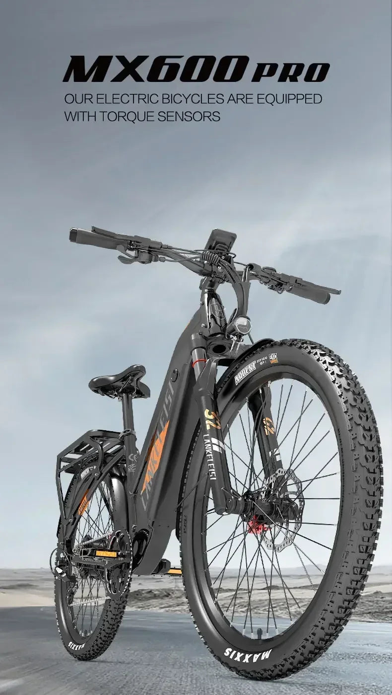 MX600 Electric Bicycle 500W motor Mountain e-bike 48V 20Ah battery 40km/h 27.5 inch tire Mountain rubber Sports Electric bike