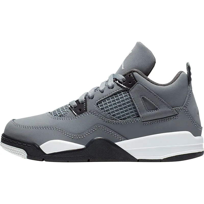Nike genuine AIR JORDAN 4 RETRO (PS) replica children's sports shoes BQ7669-007