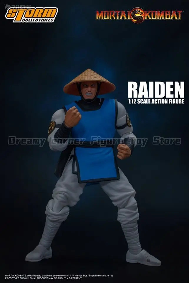 【In Stock】Original STORM COLLECTIBLES Mortal Kombat Series RAIDEN 1/12 Action Figure Toy Model Gift