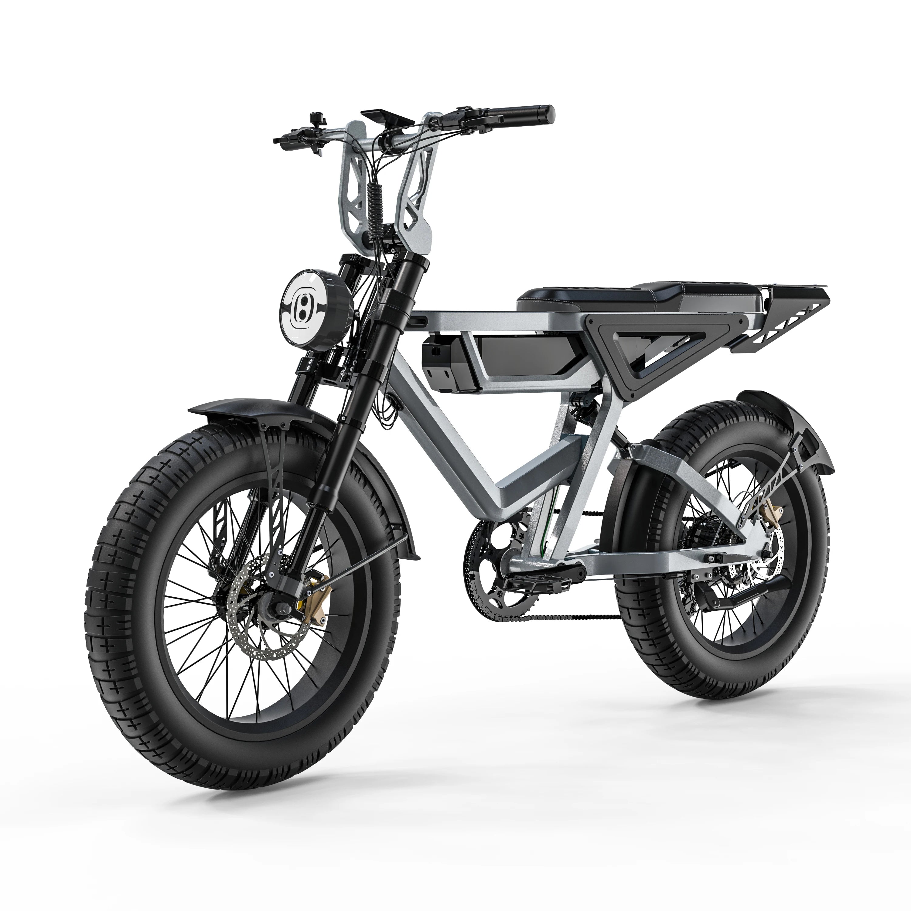 Fat Tire Electric Bike Stylish And Durable Powerful Motor All Terrain Tires City Commutes Off Road Adventures