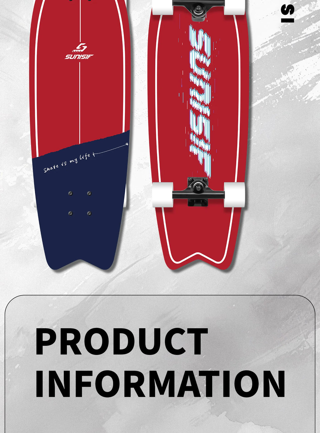 Surfskate Board Fishtail Smooth Outdoor Cruising Based Pump Board Surf Trainer Electric Skateboard Surf High Speed Portable