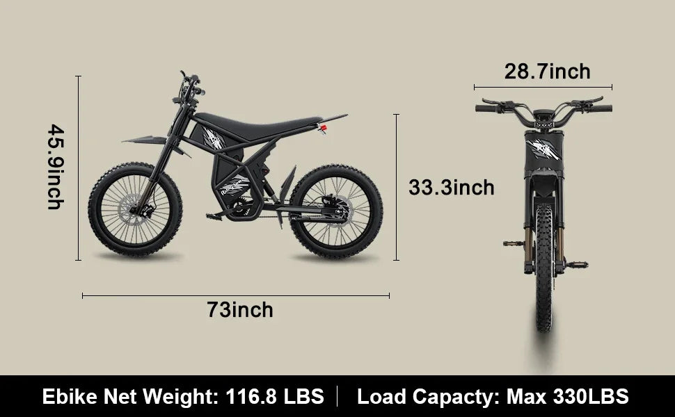 Eu Warehouse GT73 2000w 48V  36.4Ah Ebike Electric Fat E-bike 25 Inch Off-road Tires All Terrain Electric Bikecustomcustom