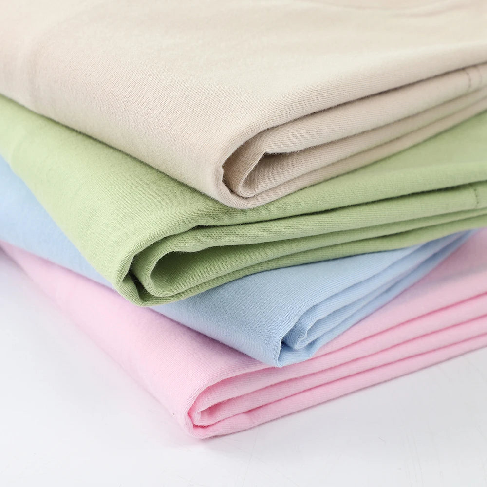 100% Cotton Solid Color T-Shirts Men Woman Short Sleeve Fashion Brand Trend Casual Soft Clothing Tees Breathable Summer Tops