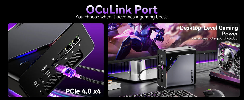 GMKtec NucBox K15 Mini PC Intel Core Ultra 5 125U DDR5 4800Mhz Pcie 3.0 SSD Windows 11Pro WIFI 6E BT 5.2 Full-featured USB4.0