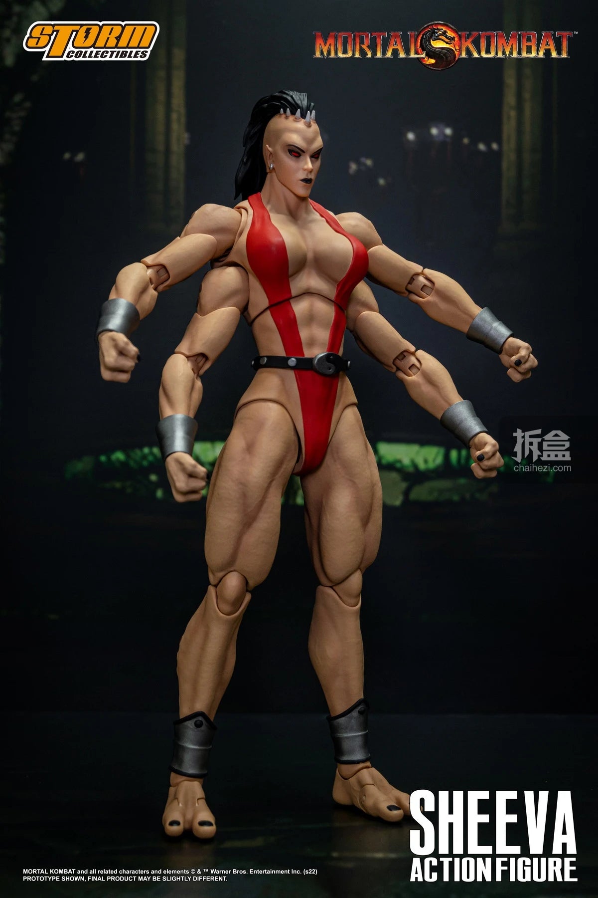 Storm Toys Genuine Mortal Kombat Series Sheeva Shao Kahn Fighting Game Collection Standard Version 1/12 Action Figures Model Toy
