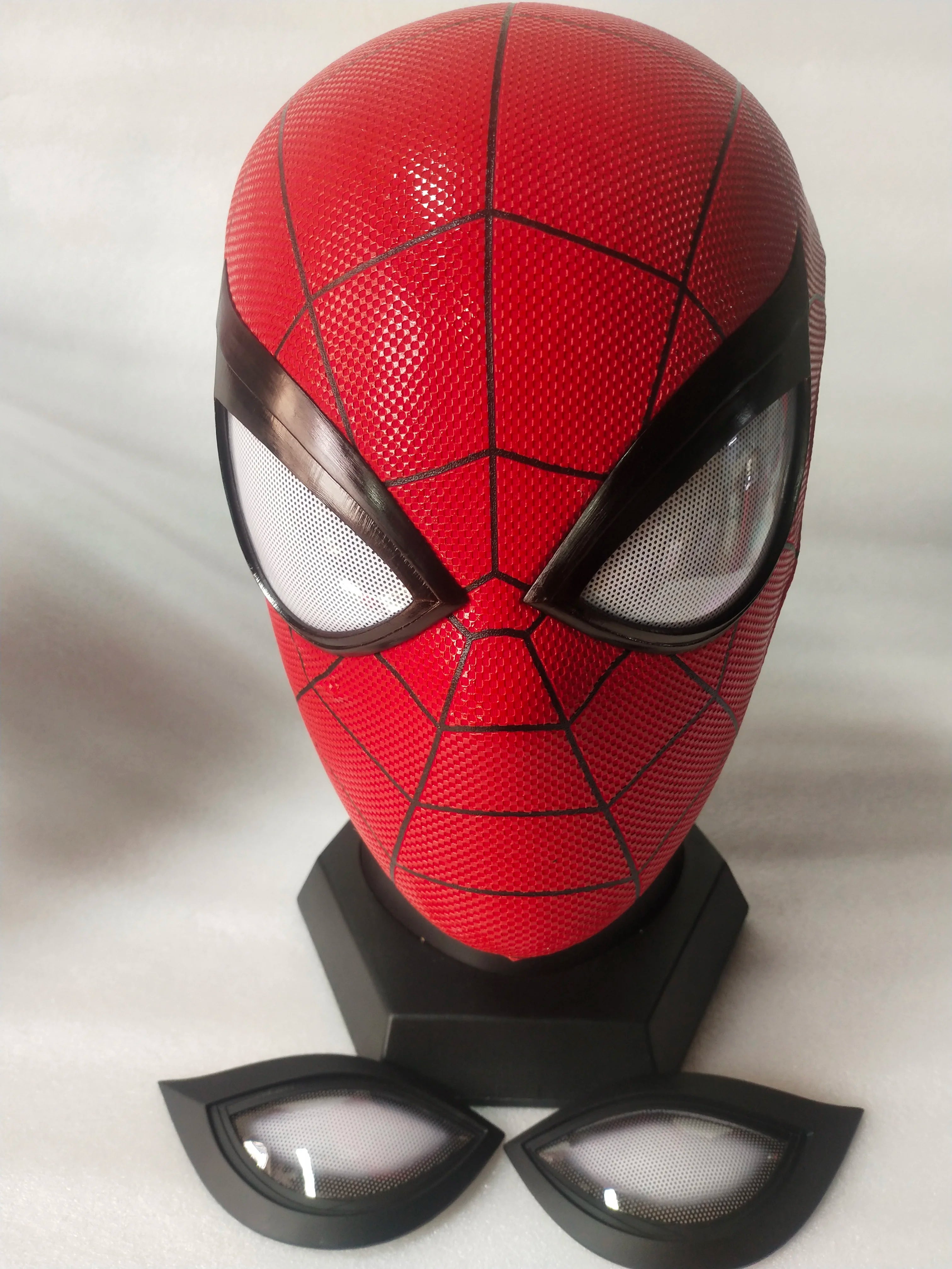 Full Head PS4 Spider-Man Mask with A Pairs of Eyes playstation 4 spider-man Game Restoration Handmade Silk Screen Printing