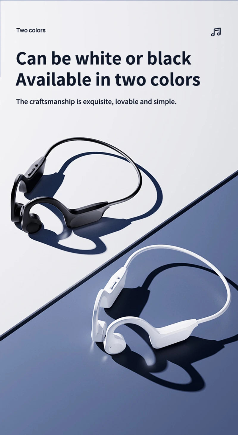 Hot X7 X8 Real Bone Conduction Sport Headphone Wireless Earphone Bluetooth-Compatible Headset Hands-free with Mic for Swimming