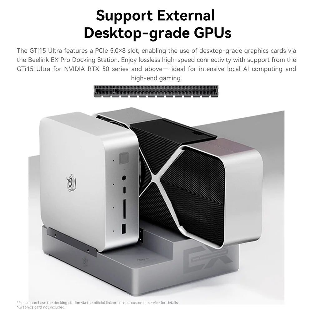 Beelink GTi14 GTi15 Powerful AI PC Intel Ultra9 185H 285H GTi13 i9 13900HK 32G DDR5 1T NVME SSD Desktop Computer Mini Gaming PC