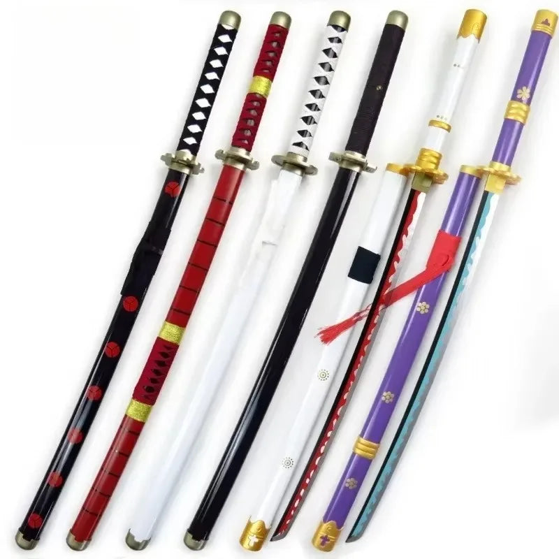 40incn Roronoa Zoro Katana Ninja Knife Sword Anime Cosplay Costume Zoro Real Size Japanese Katana Original Samurai Sabre Gift