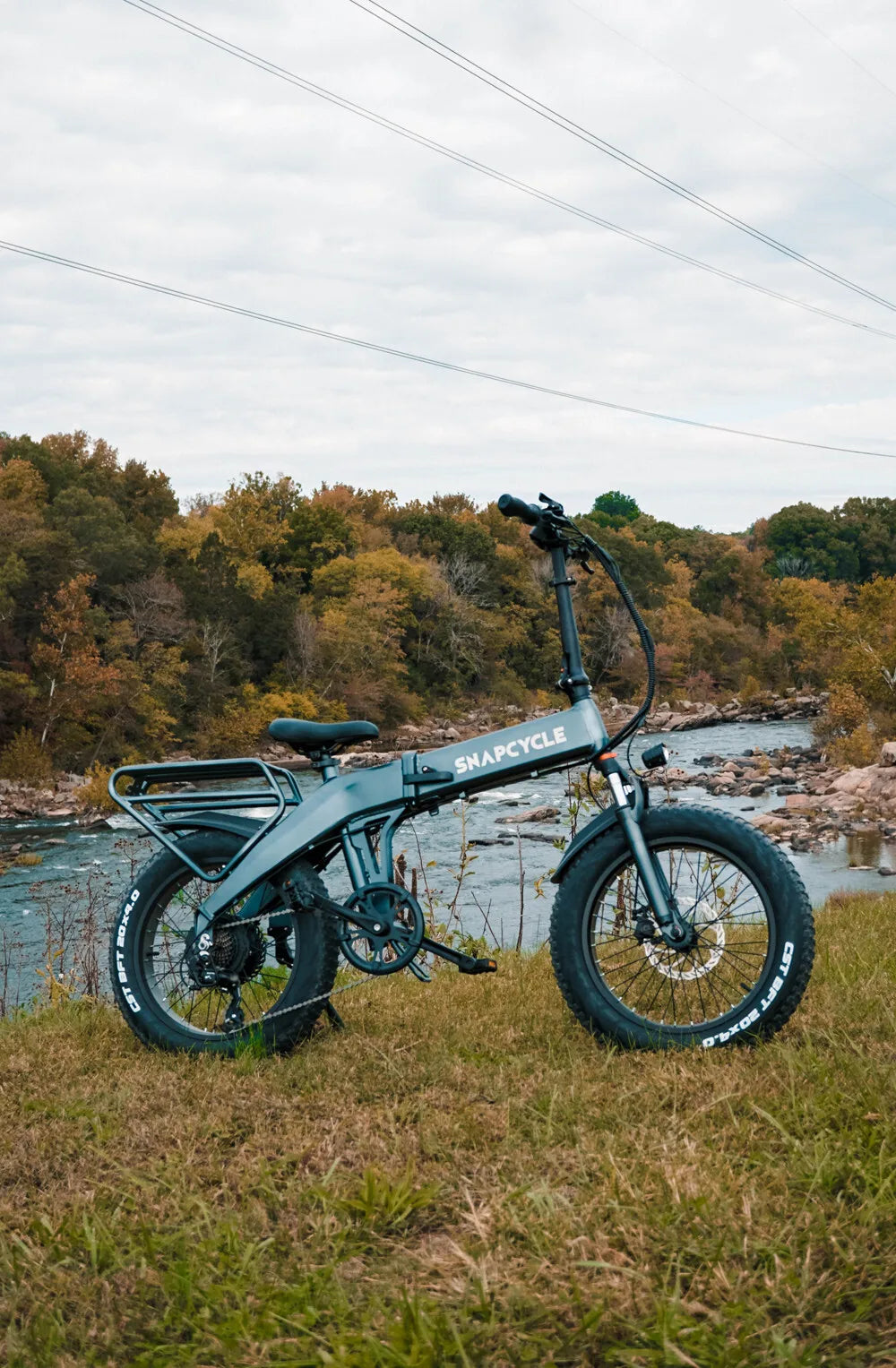 ELECTRIC Foldable BIKE 750W 48V 15AH Max 48KM/H E-BIKE 20" FatTire 7 Speed