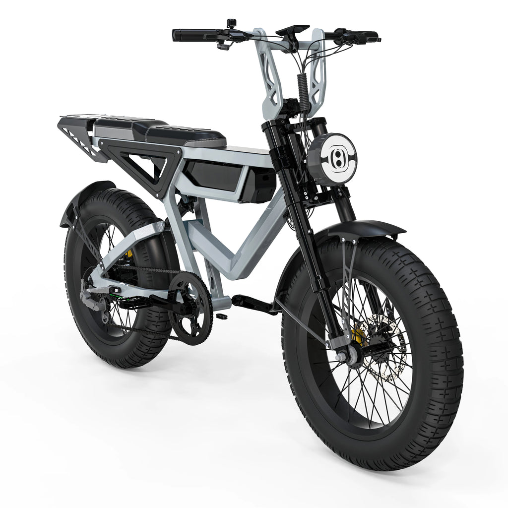 Fat Tire Electric Bike Stylish And Durable Powerful Motor All Terrain Tires City Commutes Off Road Adventures