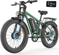 DUAL MOTOR 5000W Electric Bike for Adults 26" Fat Tire 45MPH Off-Road E-bike