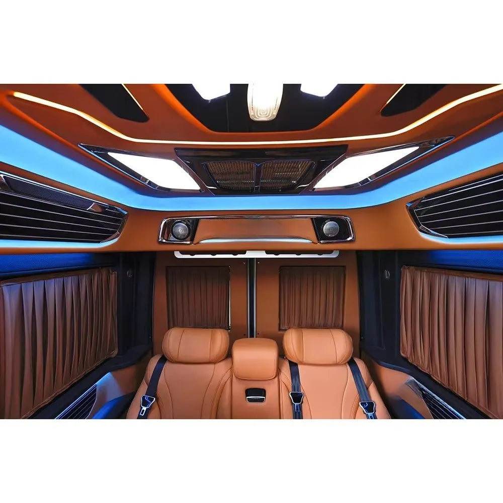 Luxury Interior Kits for  Sprint Full Vehicle Car Seats Roof Light Electric Curtains Partition Leather Vehicle Interior