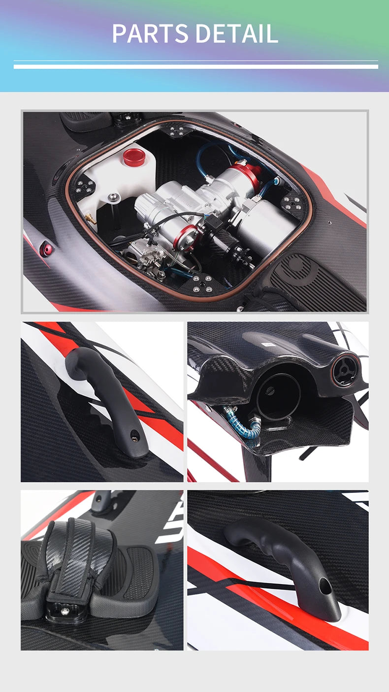Full Carbon Fiber Jet Surfboards Fuel-powered surfboard 109cc Electric Power Water Surfboards