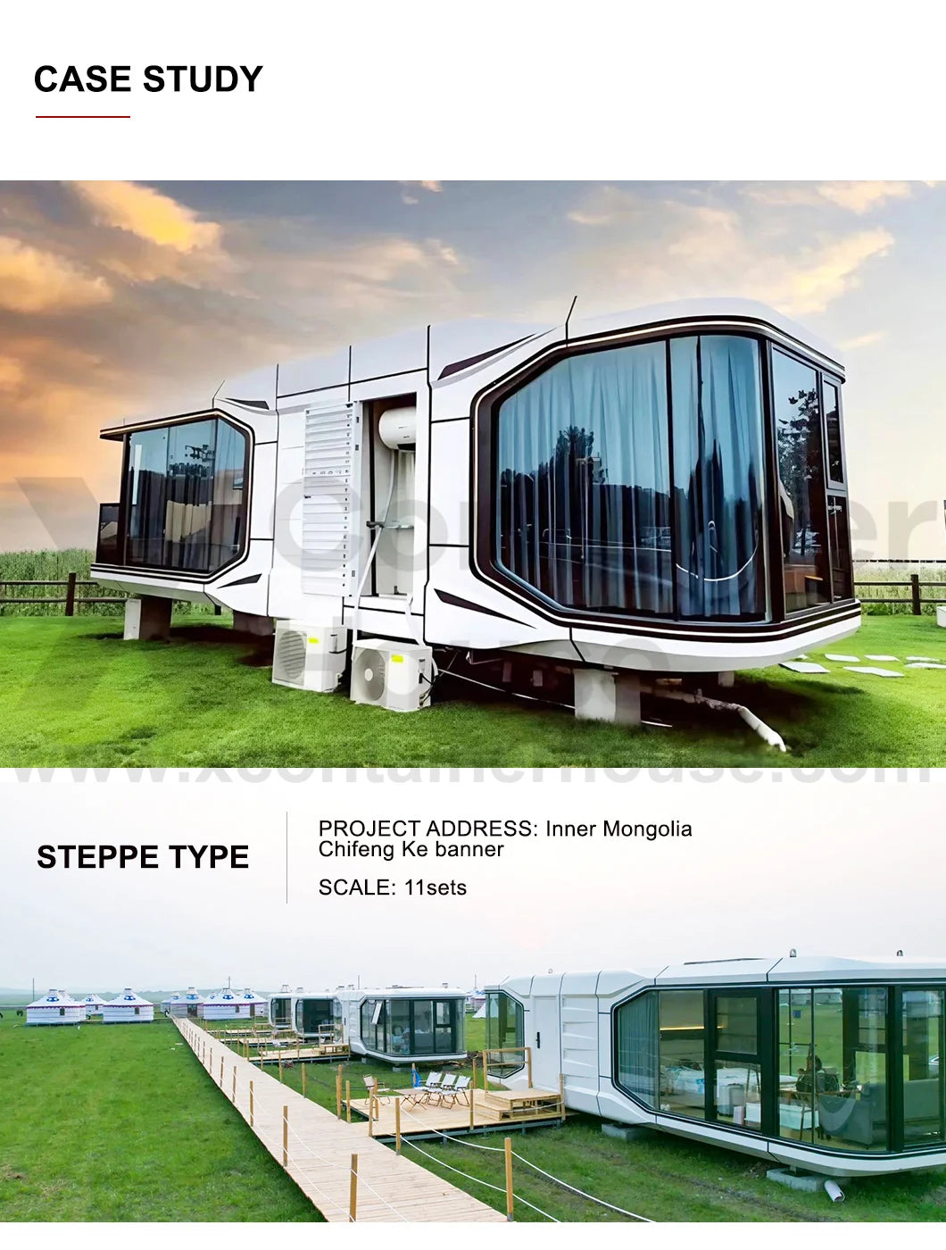 Leak Proof Luxury Prefabricated House Hot Insulation CE Approved High Quality Prefab Capsule House Space Capsule Home Modular
