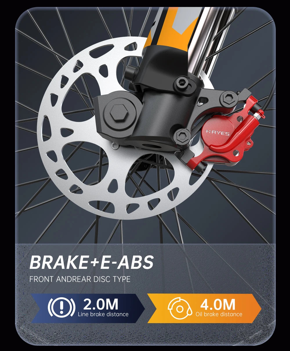 FVKING E6 Electric Bike Adults 2000W Peak Gear Hub Motors Electric Motorcycle 52V33AH Battery Speed 60Kmh Mountain E-bikes GT73