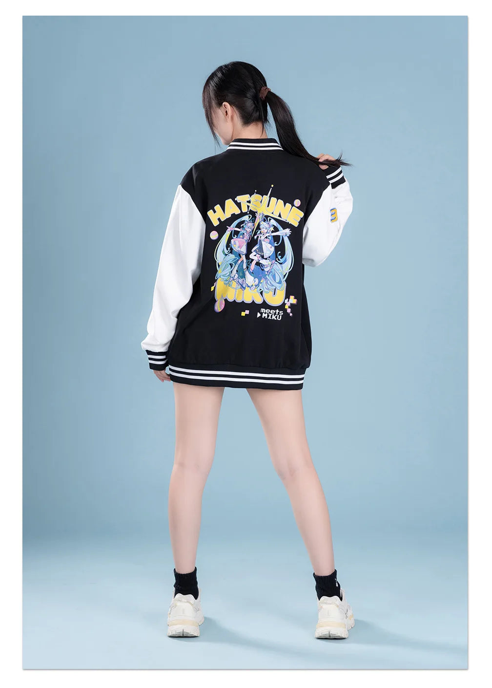 Moeyu Miku Baseball Uniform Jacket for Women Men Coat Cosplay Costume Autumn Jackets Winter Hoody Streetwear