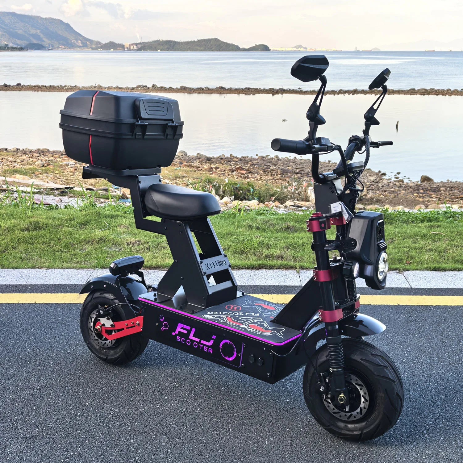 K13 Ultra 12000W Electric Scooter with 72V 100AH Big Battery APP/NFC fast speed Fat Wheel E Scooters