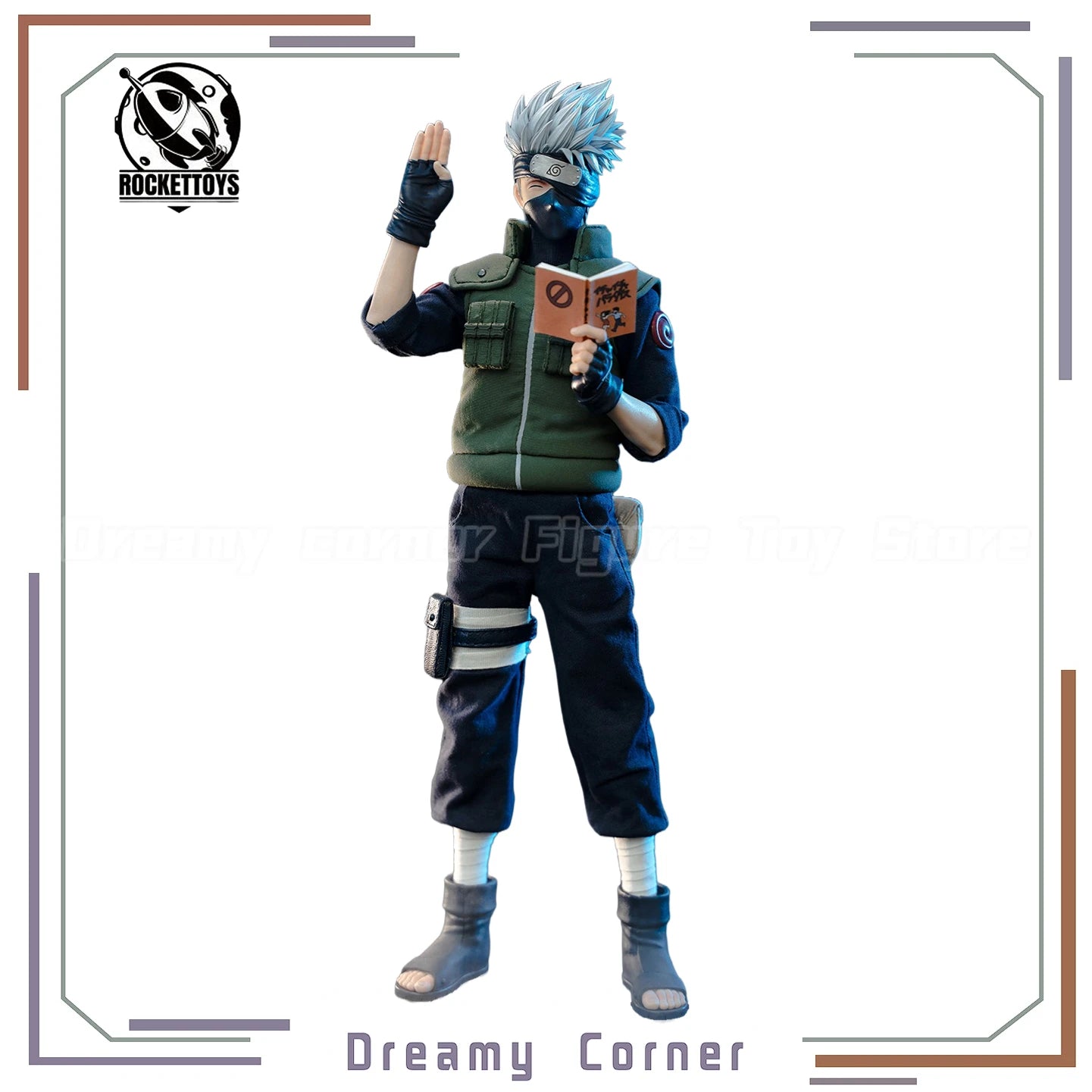 【In Stock】RocketToys ROC-004 NARUTO Shippuden Hatake Kakashi 1/6 Action Figure