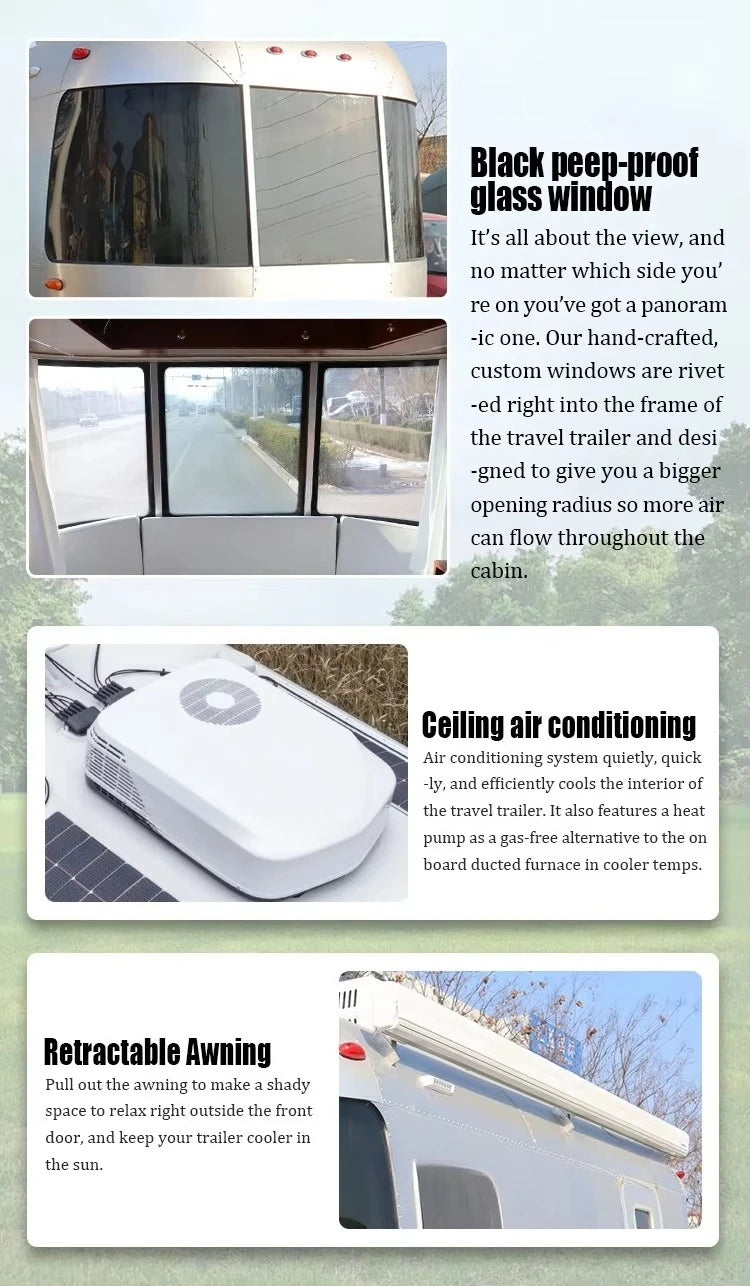Customized 4x4 Offroad RV Camper Motorhome Caravan Trailer with Portable Toilet for Outdoor Camping Adventures