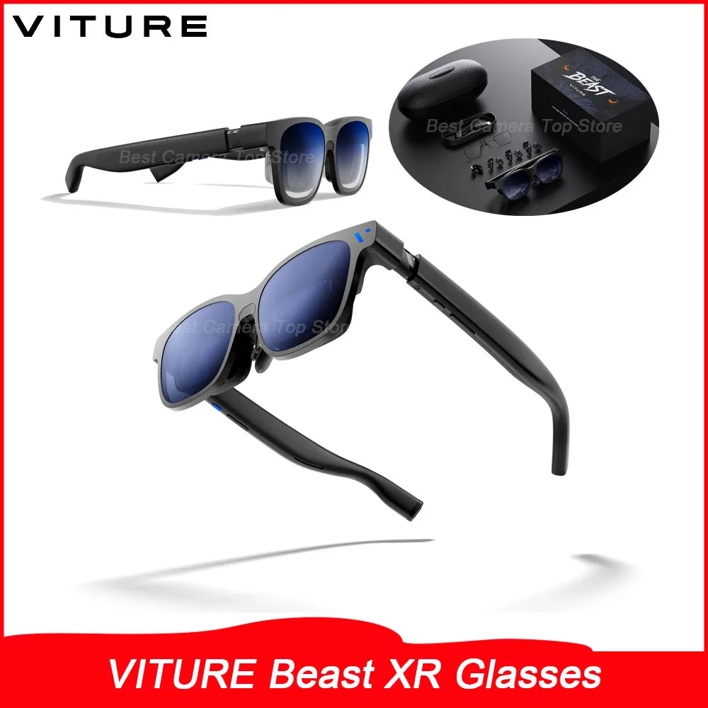 VITURE Beast 2026 XR Glasses 174 Inch Virtual Screen 58° FOV AR Gesture Control for iPhone Android Mac Gaming Movies