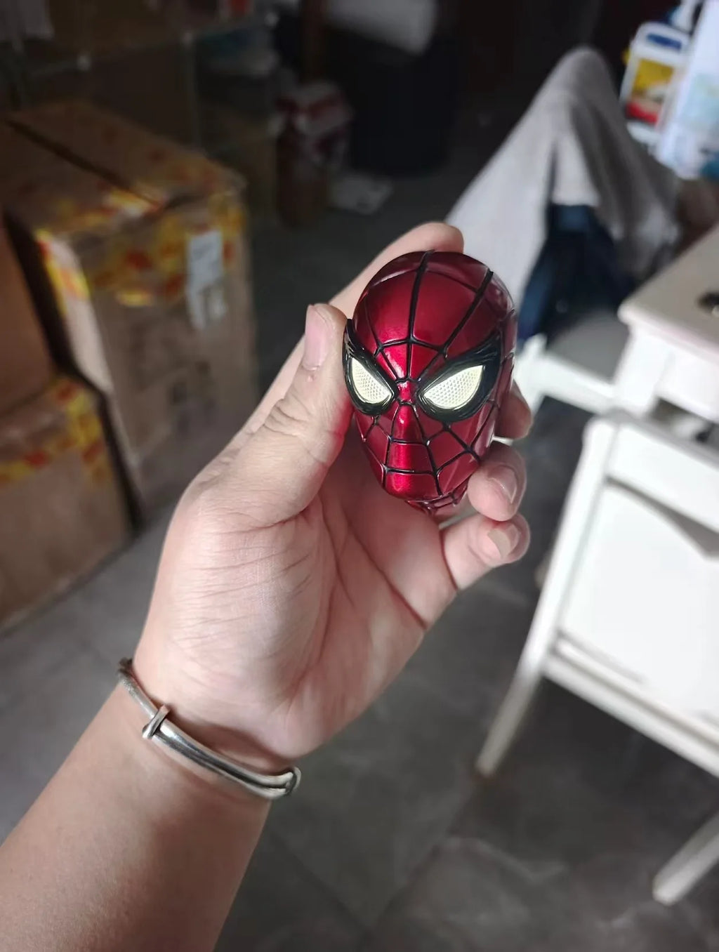 New Product In Stock Spider Man Figurine Avengers: Endgame Peripheral Steel Battle Suit Model Ornament Birthday Gift