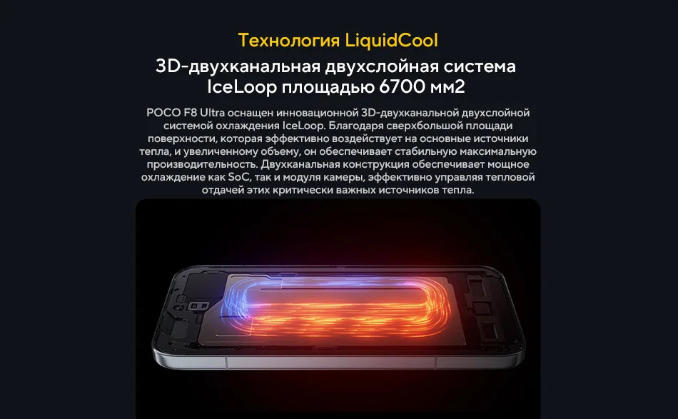 POCO F8 Ultra Global Version Smartphone Snapdragon 8 Elite Gen 5 6500mAh Battery 100W HyperCharge 50MP 6.9" 120Hz Display NFC