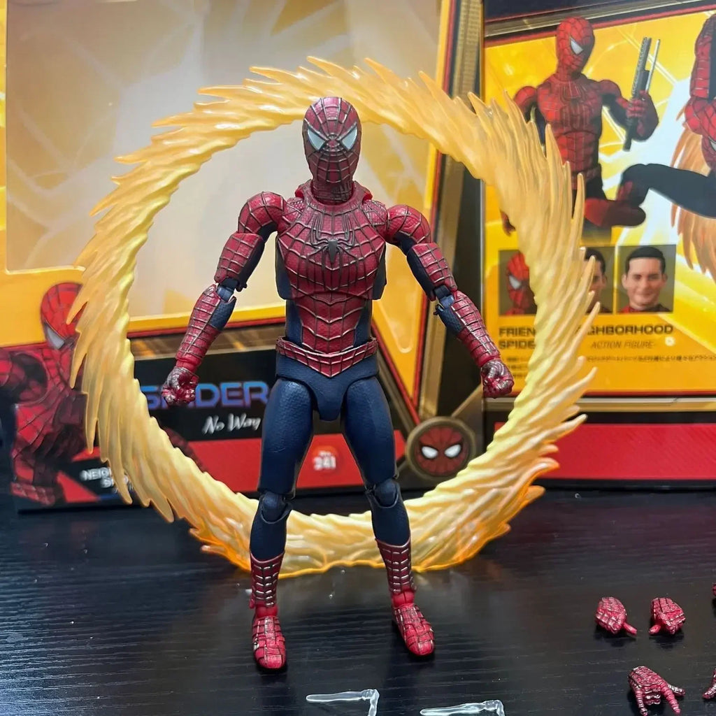 In stock  Spider Man Mafex No.241 Figure  New Toby Maguire  Heroes Have No Return  GK Anime Action Toy Best Seller Gift