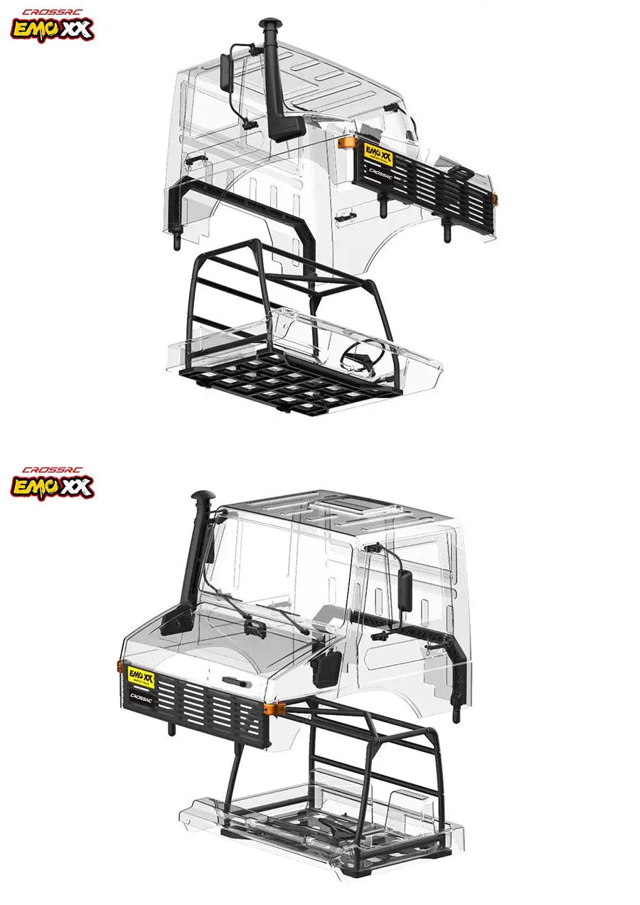 In Stock Emo Xx 1/6 Rc Electric Remote Control Climbing Truck Rock Breaker Off Road Vehicle With Led Strobe Lights For Hobbyists