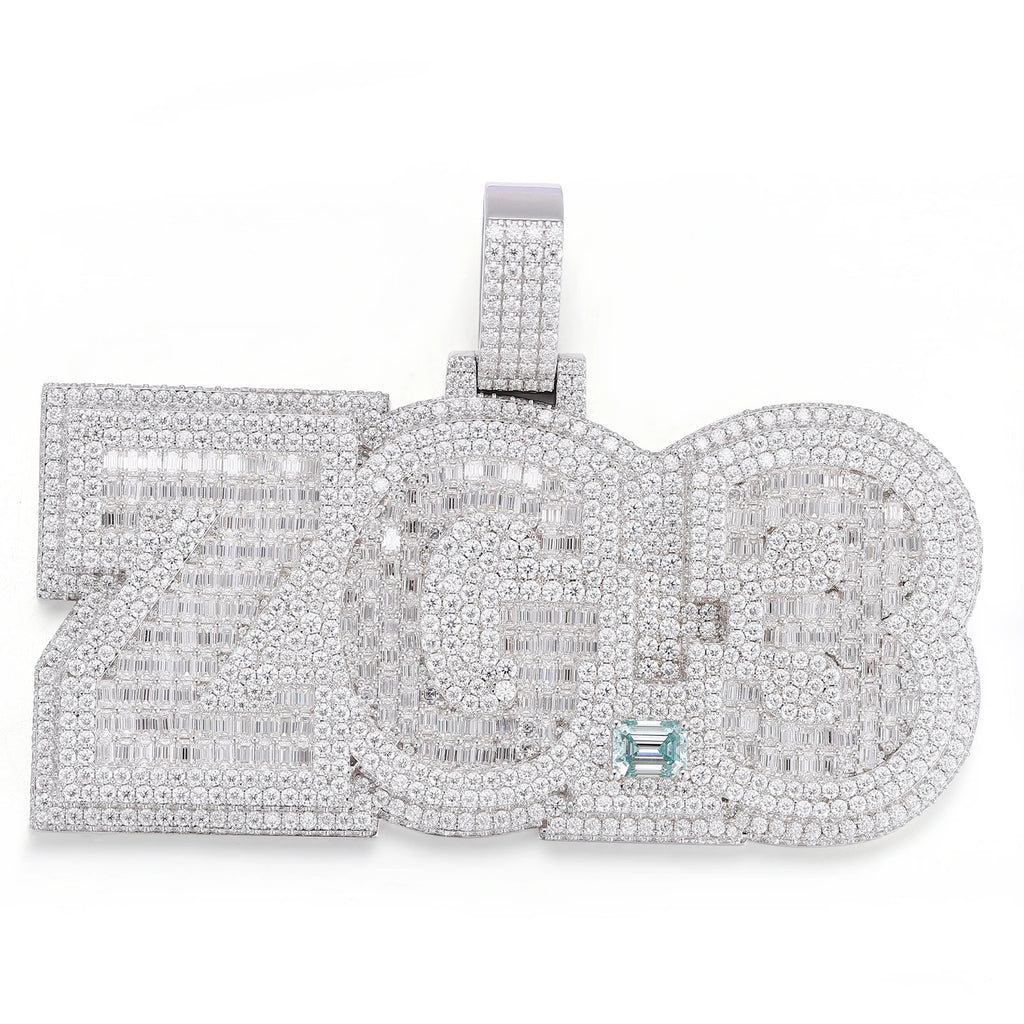 Provence Hip Hop Pendant for Men Moissanite Miami Fashion Rock Letter Pendant for Women Custom Jewelry