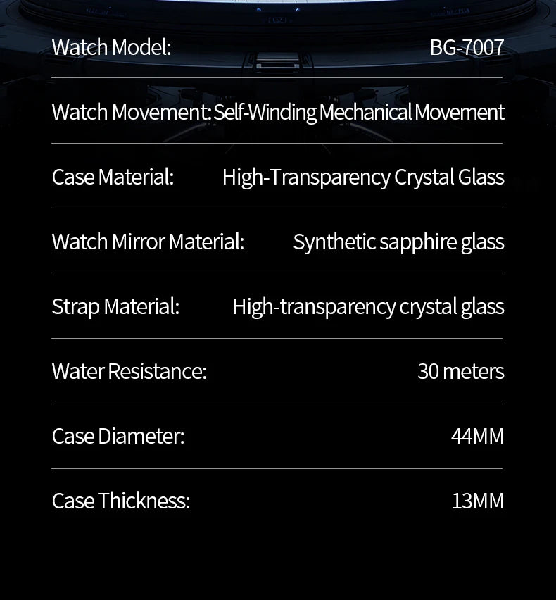 BONEST GATTI luxury Full Skeleton Automatic Mechanical Watch Sapphire Back 48 Rainbow Diamonds Luminous Luxury Wristwatch Men
