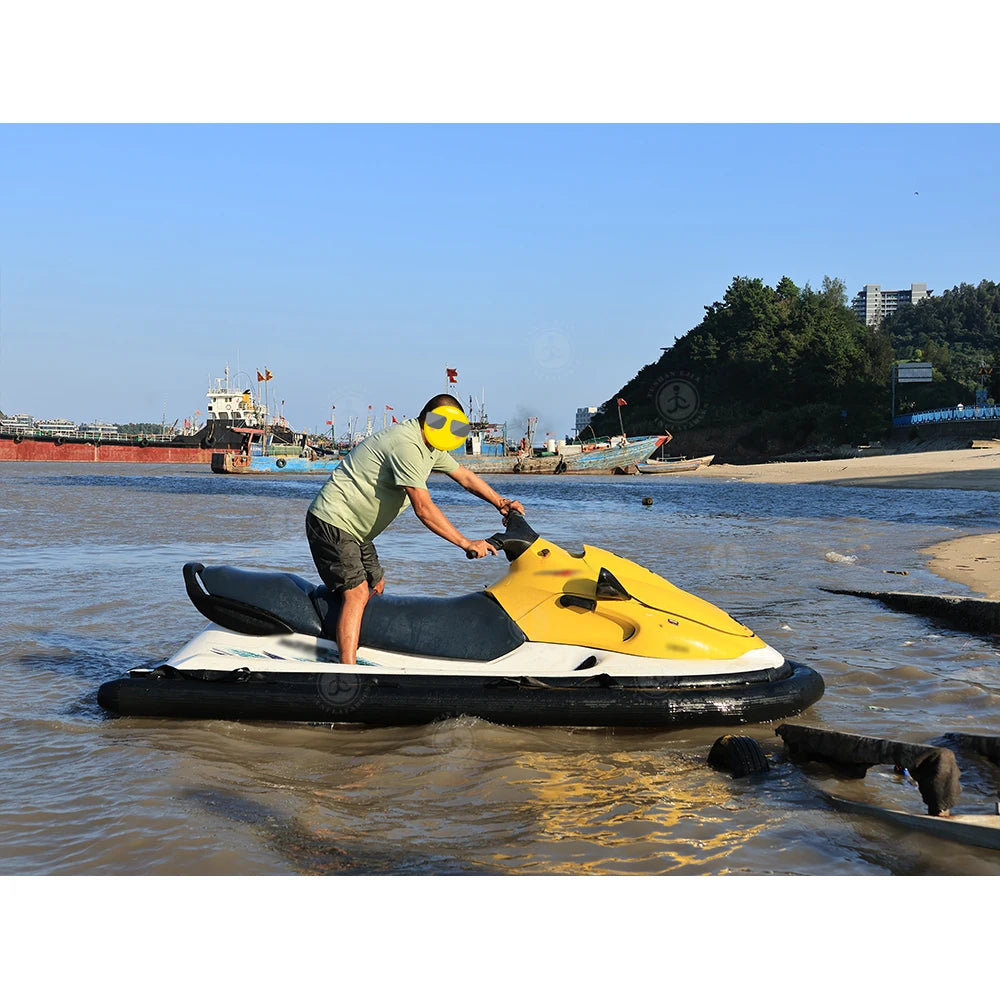 Remote Control Electric Motorized Inflatable Jet Ski Boat Water Floating Motor Boat with Electric Underwater Scooter