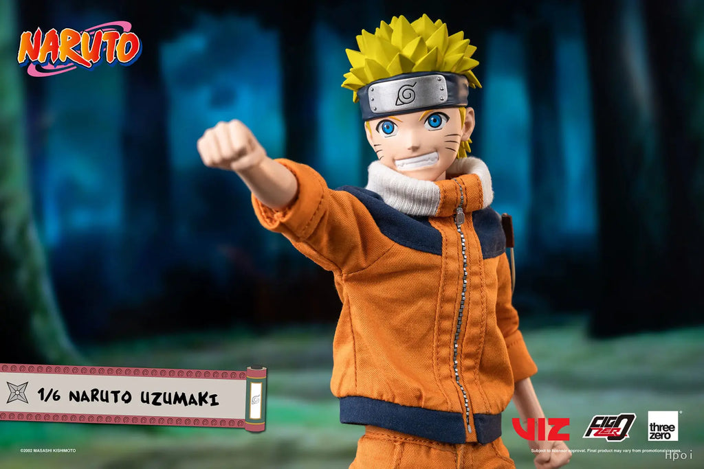 Threezero Genuine FigZero Series Naruto Uzumaki Kakashi Hatake Uchiha Sasuke Japanese Anime 1/6 Scale Action Figures Model Toys